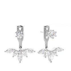 Prong Set Diamond Ear Jackets