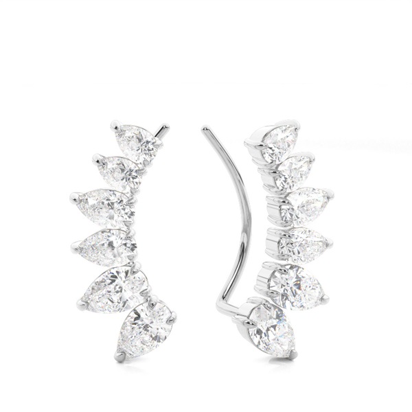 Prong Set Diamond Ear Climbers