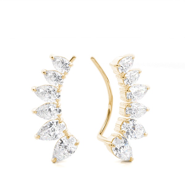 Prong Set Diamond Ear Climbers