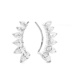 Prong Set Diamond Ear Climbers