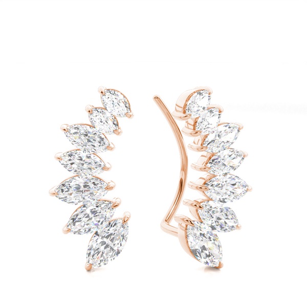 Prong Set Diamond Ear Climbers