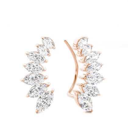 Prong Set Diamond Ear Climbers