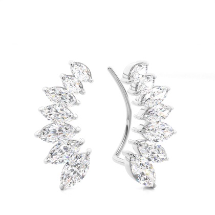 Prong Set Diamond Ear Climbers