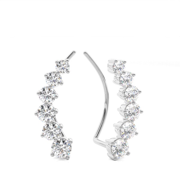 Prong Set Diamond Ear Climbers