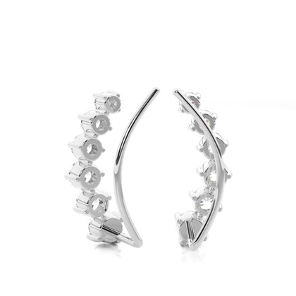 Prong Set Diamond Ear Climbers