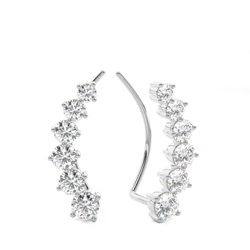 Prong Set Diamond Ear Climbers