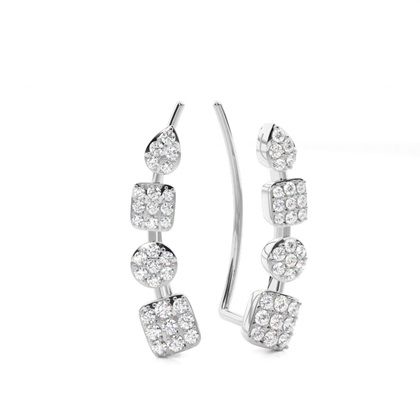 Prong Set Diamond Ear Climbers