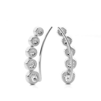 Pave Set Diamond Ear Climbers