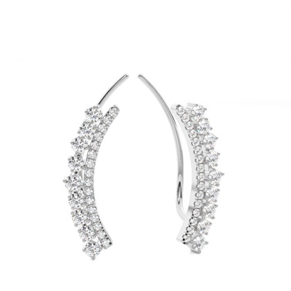 Prong Set Diamond Ear Climbers