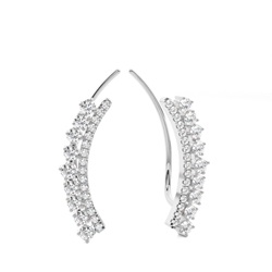Prong Set Diamond Ear Climbers