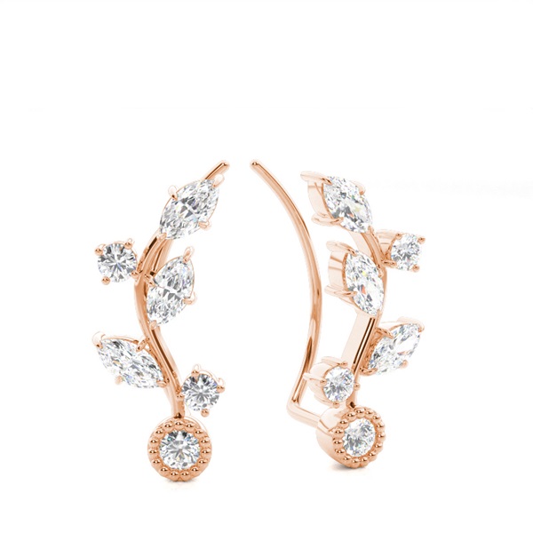 Prong Set Diamond Ear Climbers