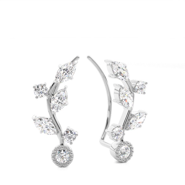 Prong Set Diamond Ear Climbers