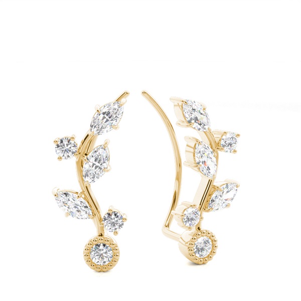 Prong Set Diamond Ear Climbers