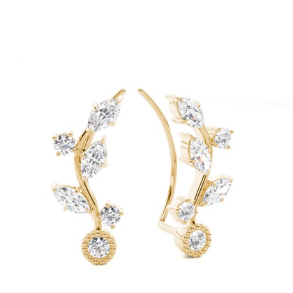 Prong Set Diamond Ear Climbers