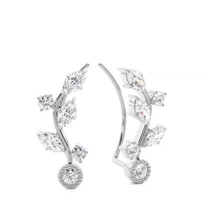 Prong Set Diamond Ear Climbers