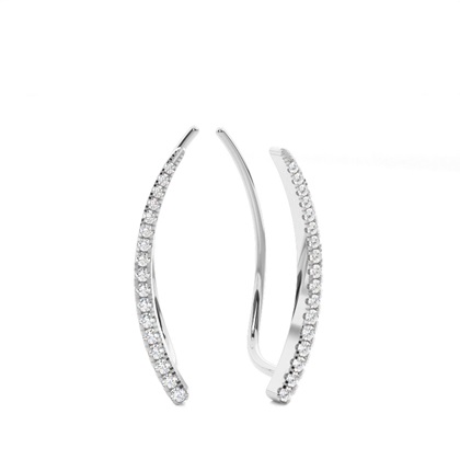 Prong Set Diamond Ear Climbers