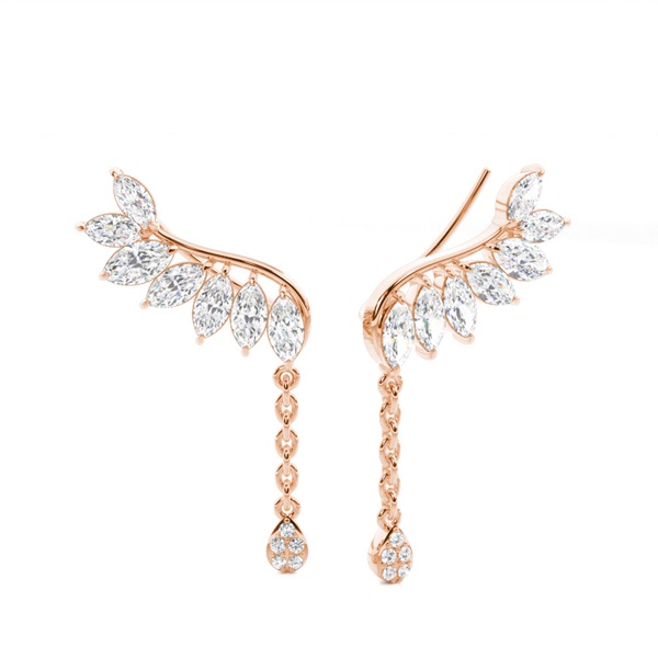 Prong Set Diamond Ear Climbers