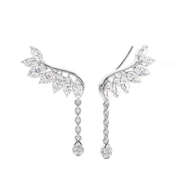 Prong Set Diamond Ear Climbers