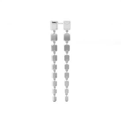 Prong Setting Round Diamond Designer Earrings