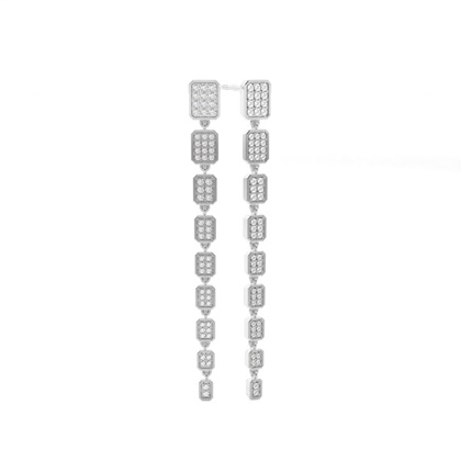 Prong Setting Round Diamond Designer Earrings
