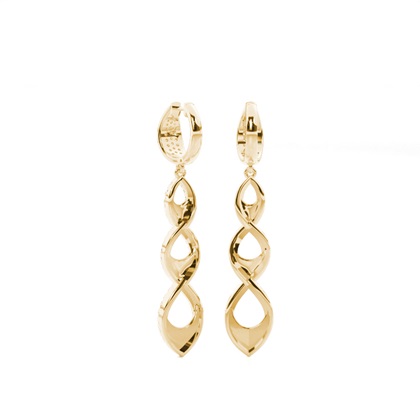 Aretes De Diseñador Con Diamantes Redondos Engarzados En Punta
