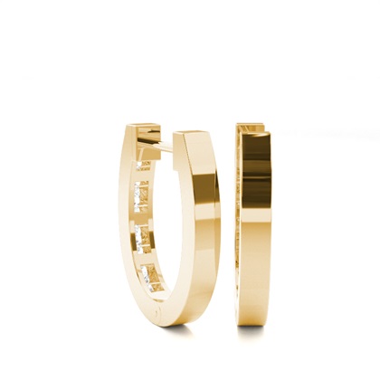 Split Krappenfassung Diamant-Creolen