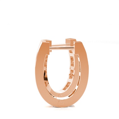 Split Krappenfassung Diamant-Creolen