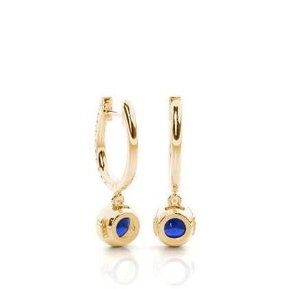 Yellow Gold Diamond Earrings