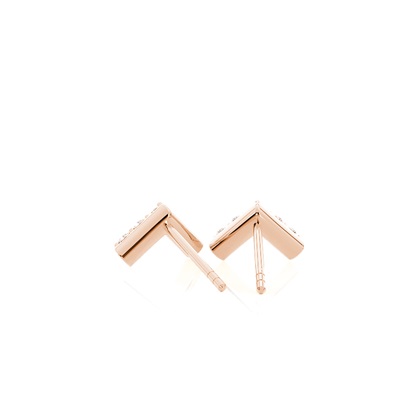 Rotgold Ohrringe Mit Diamanten