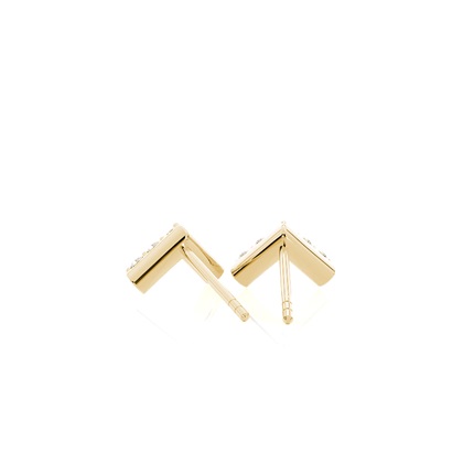 Yellow Gold Diamond Earrings