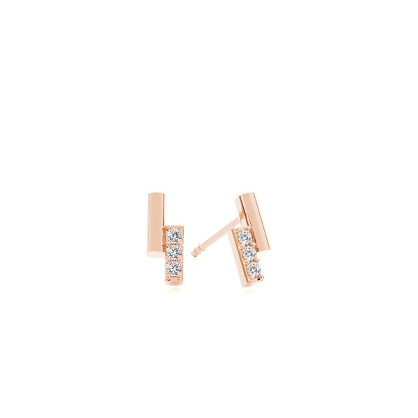 Prong Setting Dainty Stud Earring