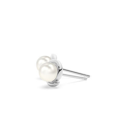 Klassische Wirbel Perlen Ohrstecker