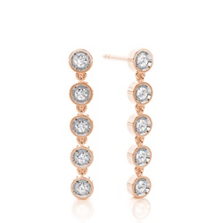 Jovial Diamond Disc Danggler Earring