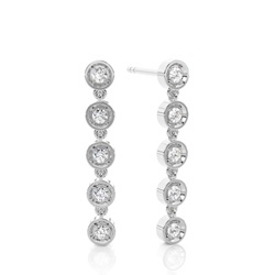 Jovial Diamond Disc Danggler Earring