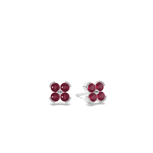 Ruby classic floral daity Stud earing