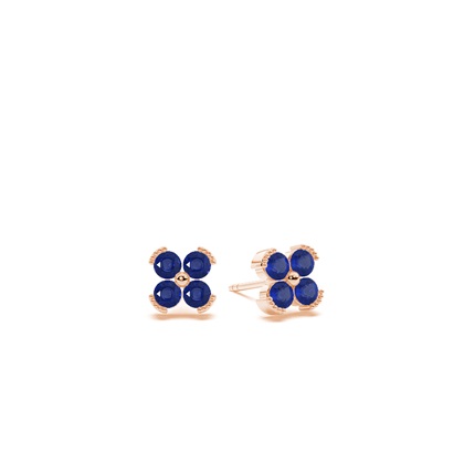 Blue Sapphire classic floral daity Stud earing