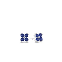 Blue Sapphire classic floral daity Stud earing