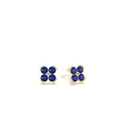 Blue Sapphire classic floral daity Stud earing
