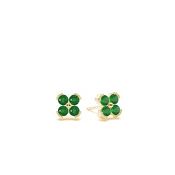 Emerald classic floral daity Stud earing
