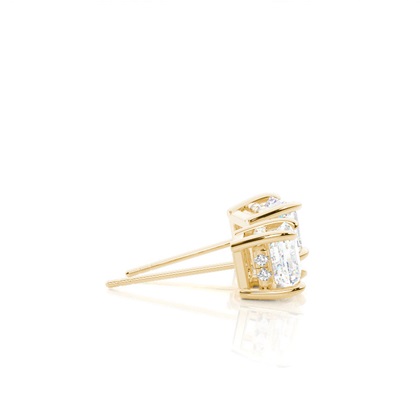 Halo-Diamant-Solitär-Ohrringe