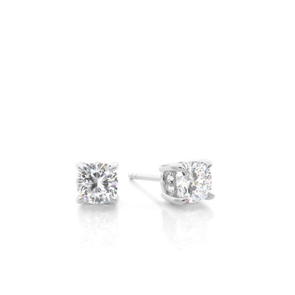 Cushion Cut Diamond Earrings