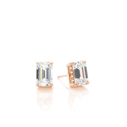 Hidden Halo Diamond Solitaire Earrings