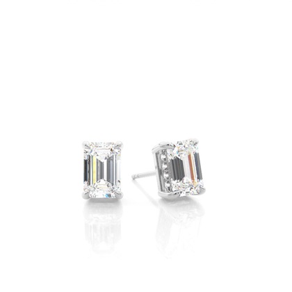 Hidden Halo Diamond Solitaire Earrings