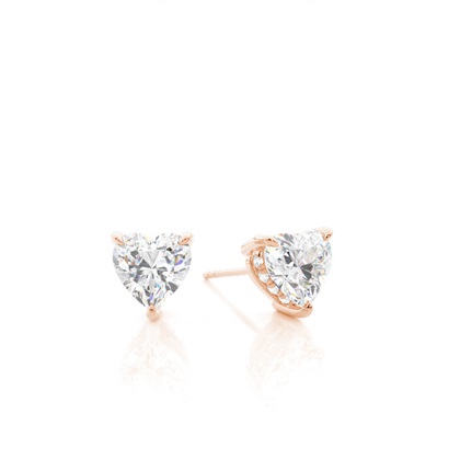 Heart Diamond Earrings