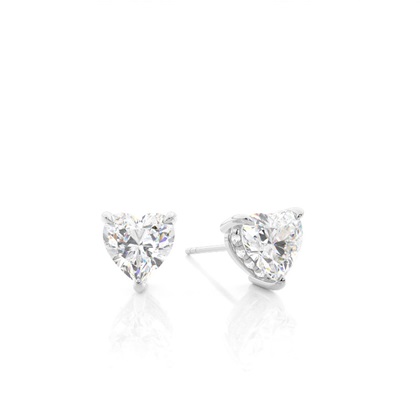 Heart Diamond Earrings