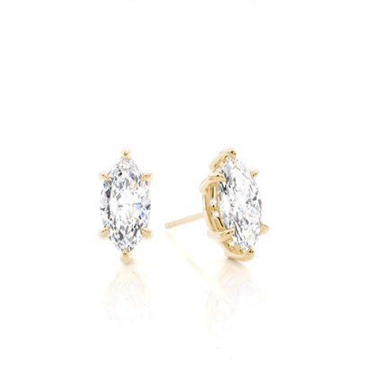 Hidden Halo Diamond Solitaire Earrings