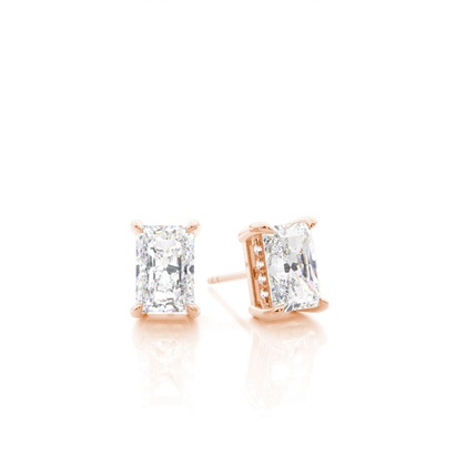 Rose Gold Diamond Earrings