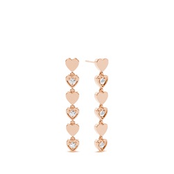 Herzform Diamant Ohrhänger