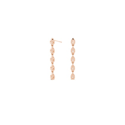 Tropfenohrring mit rundem tropfenförmigen Diamanten