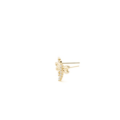 Yellow Gold Diamond Earrings